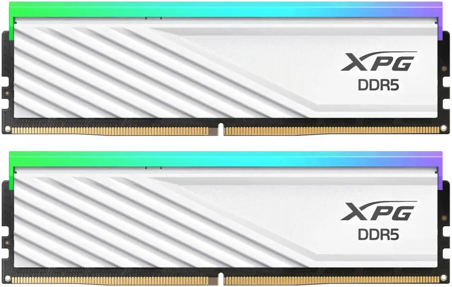 Adata XPG Lancer Blade RGB, 32 ГБ (2x 16 ГБ) памяти DDR5 для настольных ПК, скорость памяти 6400 МТ/с, задержка CAS 32, поддержка AMD Expo и Intel XMP